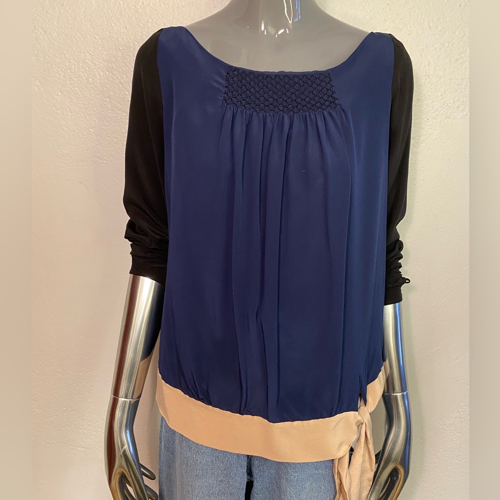 Antonio Marta’s Tri-colour Silk Blouse, 44/L